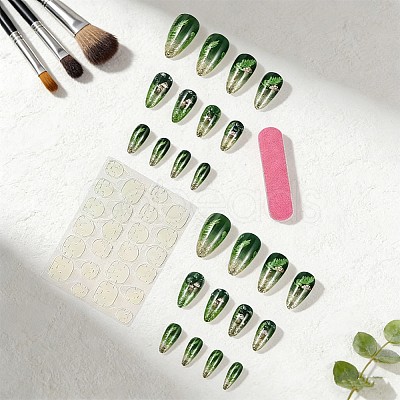 1Set Plastic Full Cover Press On False Nails MRMJ-CP0001-69-1