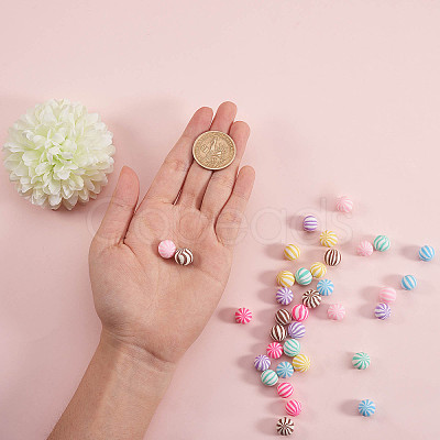 7 Colors Handmade Polymer Clay Beads CLAY-CJ0001-05-1