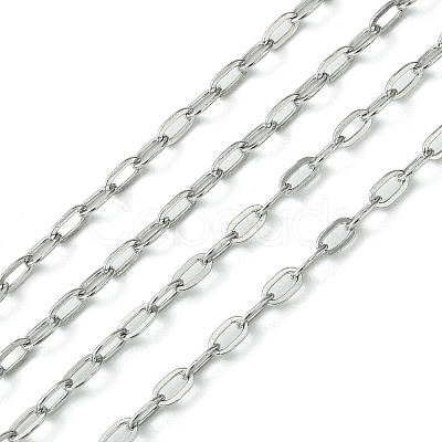 Tarnish Resistant 304 Stainless Steel Cable Chains CHS-K001-30-2.5mm-1