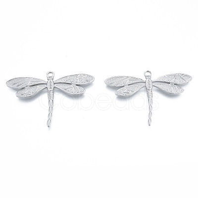 Non-Tarnish 304 Stainless Steel Pendant Rhinestone Settings STAS-N098-196P-1