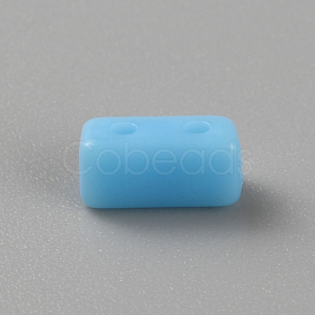 Opaque Acrylic Beads SACR-WH0011-10E-1