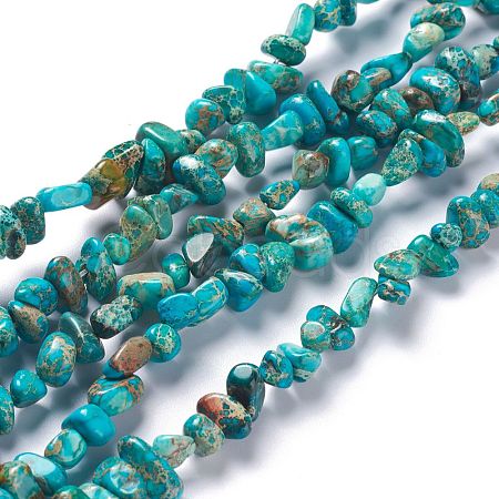 Natural Imperial Jasper Bead Strands G-P444-05F-1
