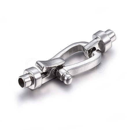 Tarnish Resistant 304 Stainless Steel Clasps STAS-E440-83P-1