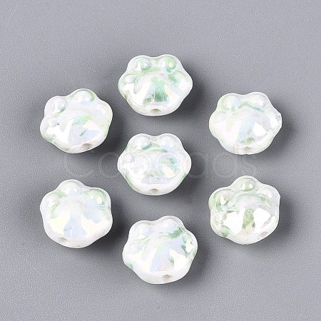 Handmade Porcelain Beads PORC-N012-08B-1