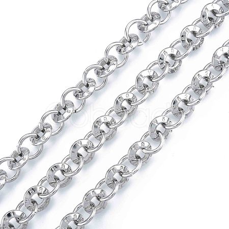 Alloy Ring Link Chains LCHA-N01-08-1