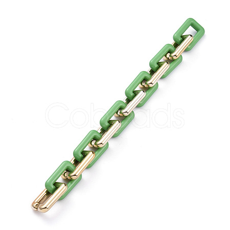 Handmade CCB Plastic Cable Chains AJEW-JB00669-02-1