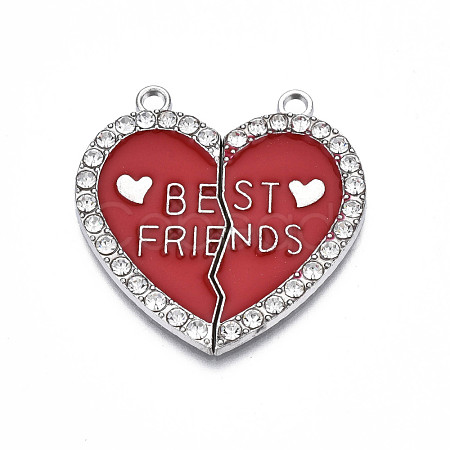 Alloy Enamel Split Pendant ENAM-S130-25D-1