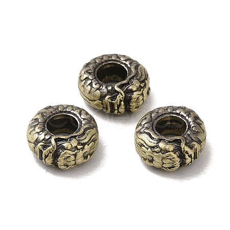 Rack Plating Brass European Beads KK-Q805-49AB-1