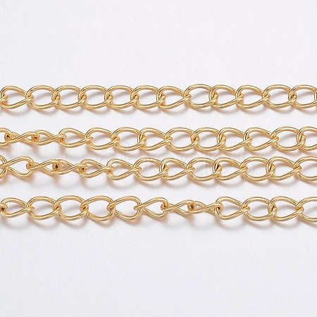 3.28 Feet Ion Plating(IP) 304 Stainless Steel Curb Chains X-CHS-H017-03G-10M-1