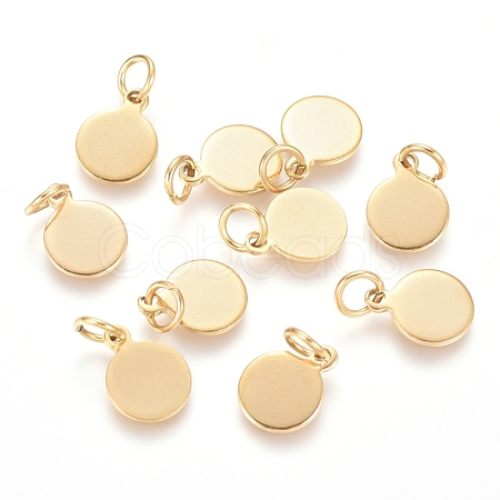 Ion Plating(IP) 304 Stainless Steel Charms STAS-I124-02B-G-1