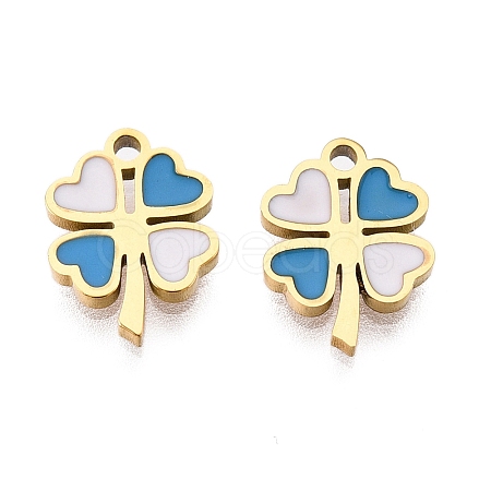 Ion Plating(IP) 316L Surgical Stainless Steel Charms STAS-D035-03G-03-1