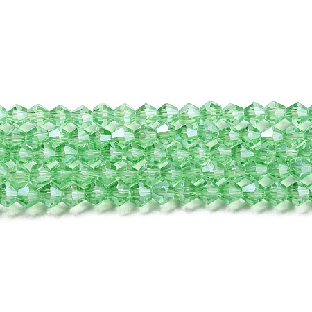 Transparent Electroplate Glass Beads Strands LS-EGLA-A039-T3mm-A24-1