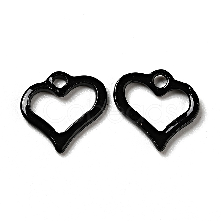 Spray Painted 201 Stainless Steel Charms STAS-G304-14E-1