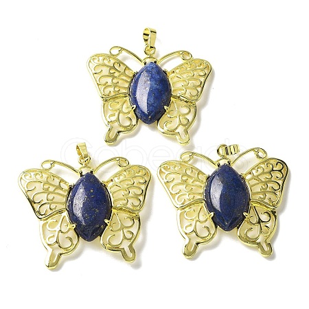 Natural Lapis Lazuli Pendants G-M288-01G-19-1