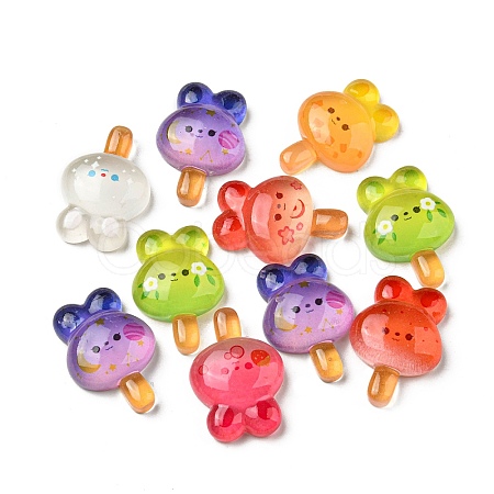 Luminous Resin Cabochons CRES-M020-04-1