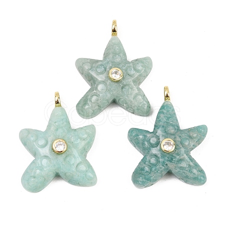 Natural Amazonite Pendants G-H353-01G-06-1
