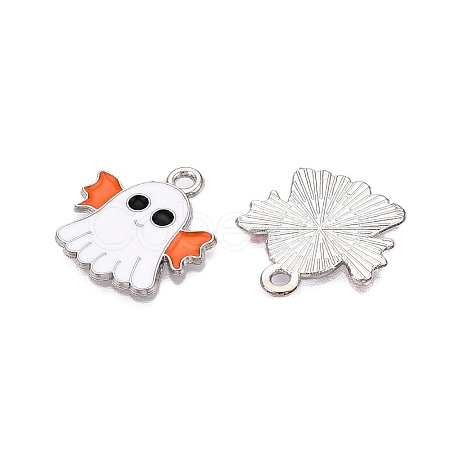Halloween Theme Alloy Enamel Pendants ENAM-T020-08G-1