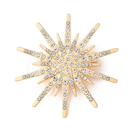 Alloy Crystal Rhinestone Brooches JEWB-P054-03G-1