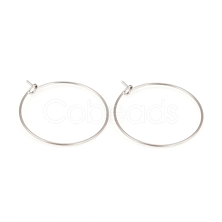 316L Surgical Stainless Steel Hoop Earring Findings STAS-G229-07P-03-1