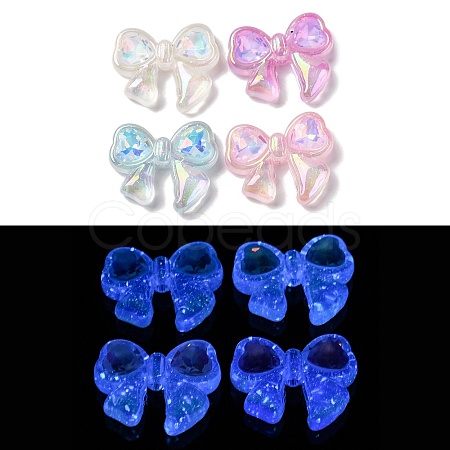 Luminous Transparent Acrylic Beads MACR-F080-07-1