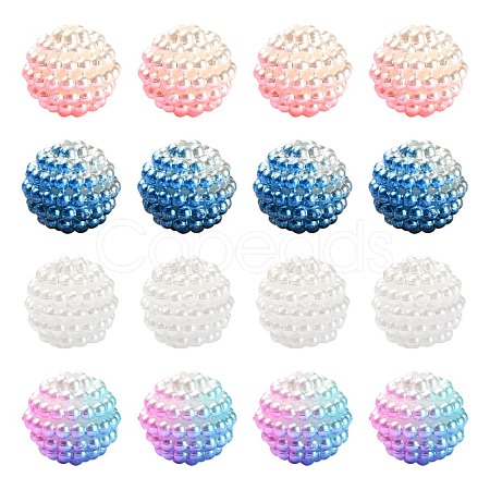 50Pcs 5 Colors Imitation Pearl Acrylic Beads OACR-FS0001-04-1