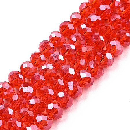 Electroplate Glass Beads Strands EGLA-A034-T2mm-A27-1