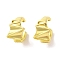 Brass Cuff Earrings for Women, Real 18K Gold Plated, 12.5x10.5mm