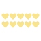 Silicone Beads, DIY Nursing Necklaces Making, Heart, Yellow, 14x14mm, 10pcs/bag