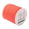 Synthetic Rubber Cord, Hollow, Wrapped Around White Plastic Spool, Orange Red, 5mm, Hole: 3mm, about 10.94yards/roll(10m/roll)