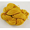 Nylon Thread, Nylon Jewelry Cord for Custom Woven Bracelets Making, Dark Goldenrod, 1.5mm, 14m/batch