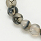 Natural Grey Agate Beads Strands, Round, 8mm, Hole: 1mm, about 47pcs/strand, 14.8 inch