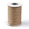 Korean Waxed Polyester Cord, Tan, 1mm, about 85yards/roll