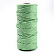 Cotton String Threads, Macrame Cord, Decorative String Threads, for DIY Crafts, Gift Wrapping and Jewelry Making, Medium Spring Green, 3mm, about 109.36 Yards(100m)/Roll.