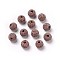 Unwaxed Natural Lava Rock Beads, for Perfume Essential Oil Beads, Aromatherapy Beads, Dyed, Round, Rosy Brown, 8.5mm, Hole: 1.5~2mm