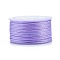 Polyester Braided Cords, for Jewelry Making Beading Crafting, Lilac, 2mm, about 21.87 yards(20m)/roll