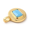 Brass with Cubic Zirconia Pendants KK-K339-01G-05-3