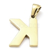 Ion Plating(IP) 316L Surgical Stainless Steel Pendants STAS-Q247-01G-11-2