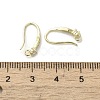 Brass Micro Pave Cubic Zirconia Earring Hooks KK-C048-13D-G-3