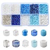 100G 10 Colors Glass Seed Beads SEED-YW0002-89B-1