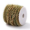 Golden Brass Enamel Curb Chain CHC-H103-07D-G-4