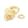 Eco-Friendly Brass Lobster Claw Clasps KK-C221-06G-4
