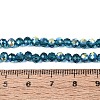 AB Color Plated Transparent Glass Rondelle Beads Strands EGLA-T029-4mm-10G-4