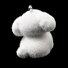 Flocking Opaque Resin Pendants RESI-G128-01Q-2
