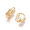 Brass Clip-on Earring Converters Findings KK-L175-01G-1