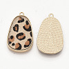 Eco-Friendly Cowhide Leather Pendants X-FIND-N049-03O-2