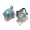 Synthetic Turquoise Big Pendants G-Z050-03A-2