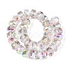 Electroplate Transparent Glass Beads Strands EGLA-N022-04A-D18-2