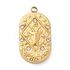 304 Stainless Steel Pendants STAS-F349-03G-04-1