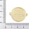 Religion Brass Pave Clear Cubic Zirconia Connector Charms KK-L275-01G-3