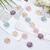 150Pcs 5 Colors Transparent Acrylic Beads FIND-WR0011-40-3